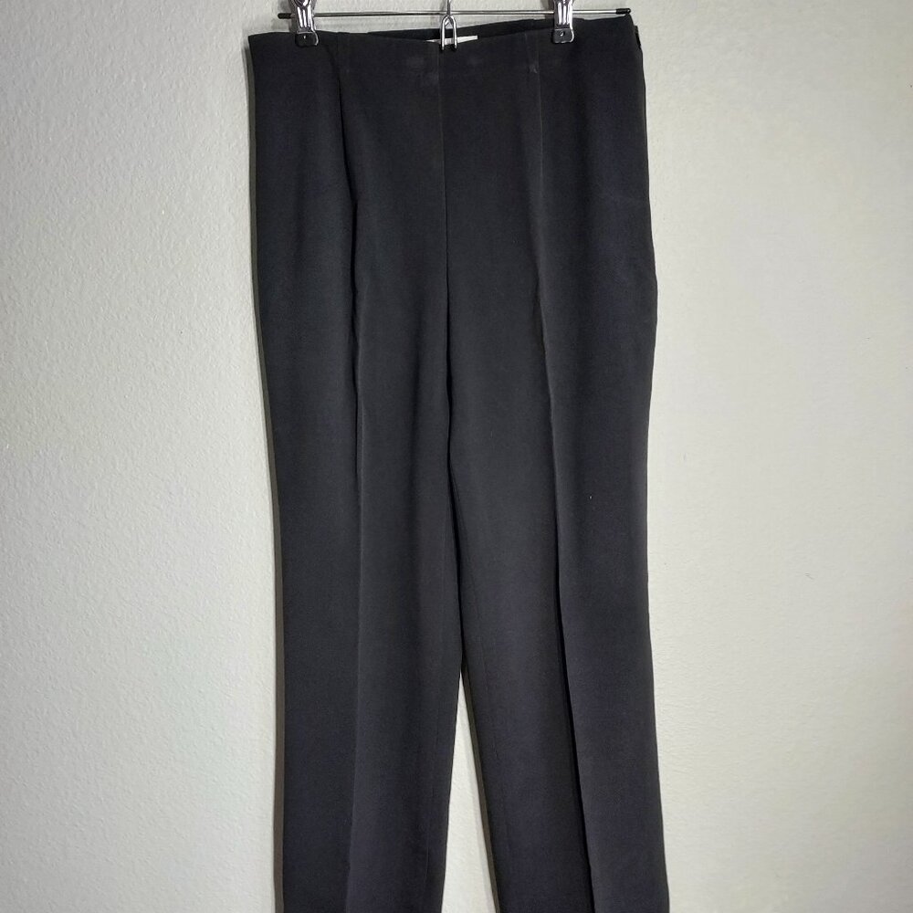 Coldwater Creek Women's Pleated Slacks Dress Pants - Black - Size 4